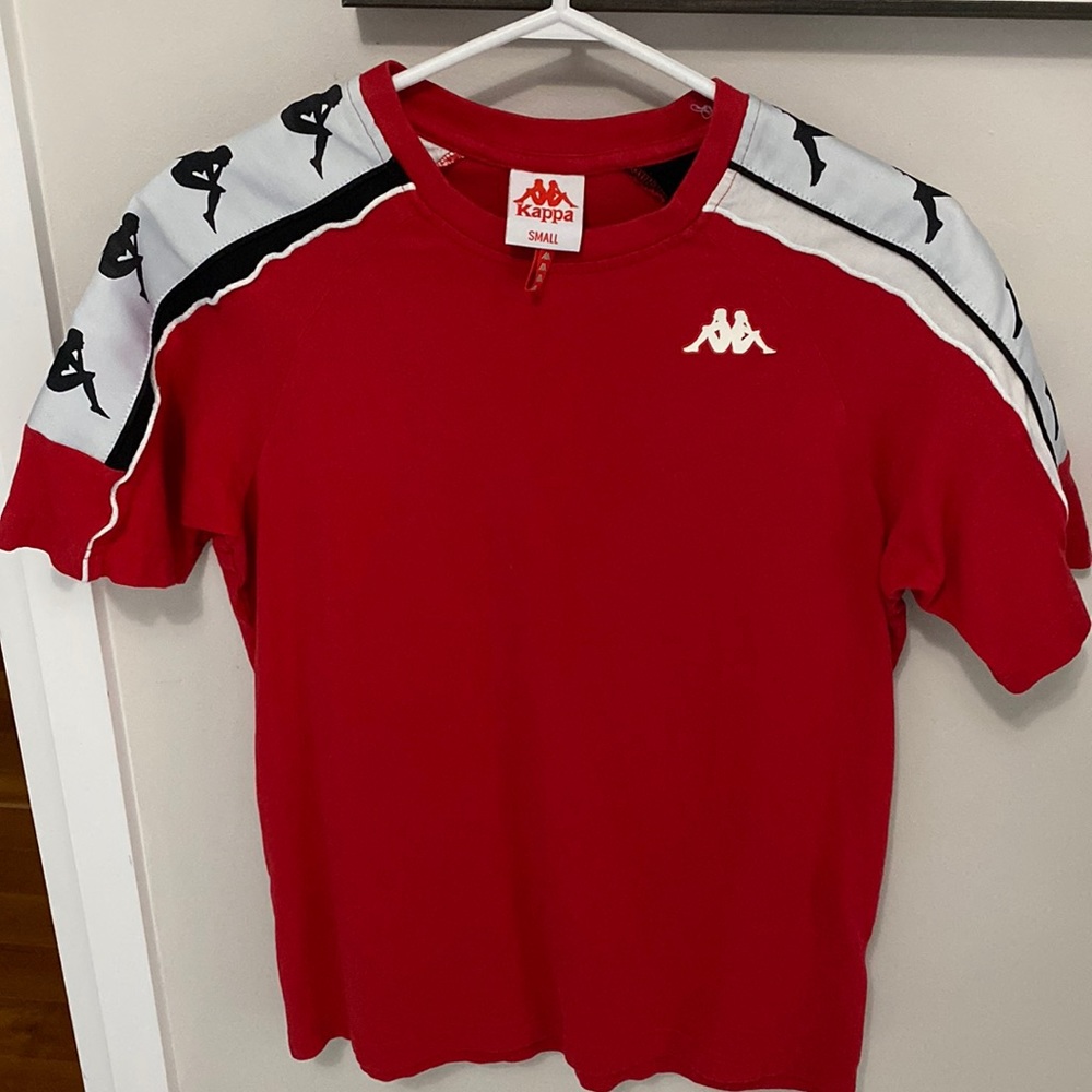 Kappa mens red small tee shirt